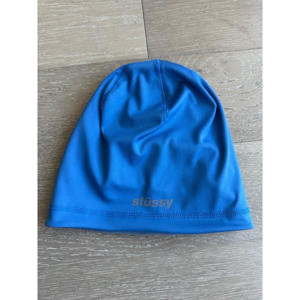 STUSSY REVERSIBLE TECH BEANIE SKULLCAP OCEAN BLUE ❤️✅ BRAND NEW SHIPS ASAP